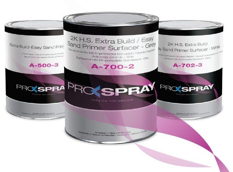 Prospray 2K H.S. Extra Build / Easy Sand Primer Surfacer - Grey PS/A-700